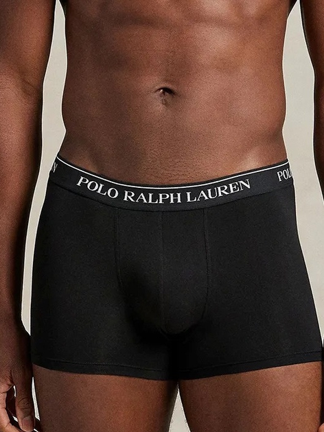 Набір трусів-боксерів чоловічих бавовняних Polo Ralph Lauren 714830299177 XL 3 шт Чорний/Білий/Синій (3616853768232) - зображення 5