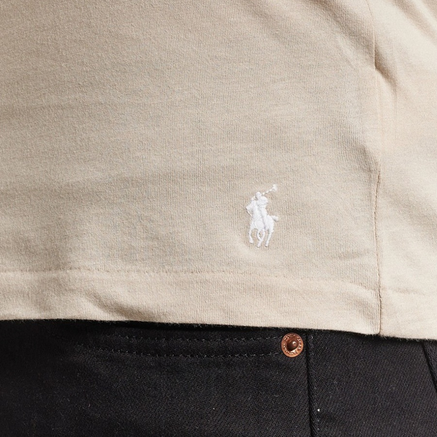 Набір футболок натільних чоловічих бавовняних Polo Ralph Lauren 714830304037 L 3 шт Чорний/Сірий/Бежевий (3616852982257) - зображення 5