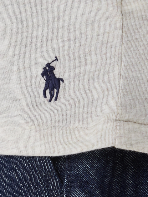 Набір футболок натільних чоловічих великих розмірів бавовняних Polo Ralph Lauren 714830304044 2XL 3 шт Чорний/Білий/Бежевий (3616853857523) - зображення 6
