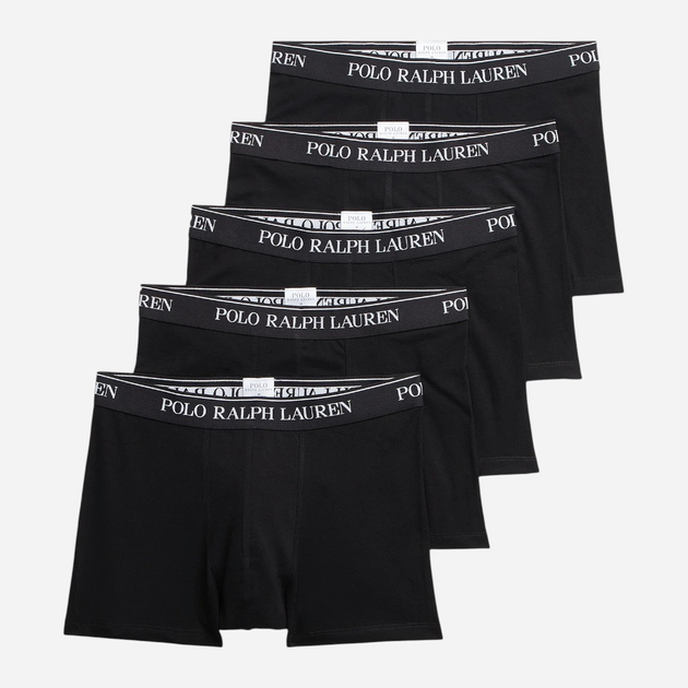 Набір трусів-боксерів чоловічих бавовняних Polo Ralph Lauren 714864292001 S 5 шт Чорний (3616533114533) - зображення 1