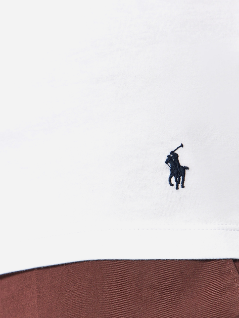 Набір футболок натільних чоловічих великих розмірів бавовняних Polo Ralph Lauren 714835960002 XL 2 шт Білий (3616531385041) - зображення 4