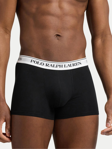 Набір трусів-боксерів чоловічих бавовняних Polo Ralph Lauren 714864292017 2XL 5 шт Чорний/Білий/Сірий (3616853147792) - зображення 6