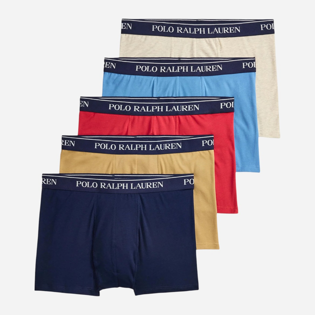Набір трусів-боксерів чоловічих бавовняних Polo Ralph Lauren 714864292019 M 5 шт Різнокольоровий (3616853805388) - зображення 1