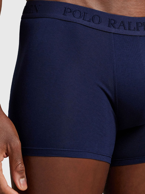 Набір трусів-боксерів чоловічих бавовняних Polo Ralph Lauren 714966105001 M 3 шт Темно-синій/Синій/Блакитний (3616852290154) - зображення 6