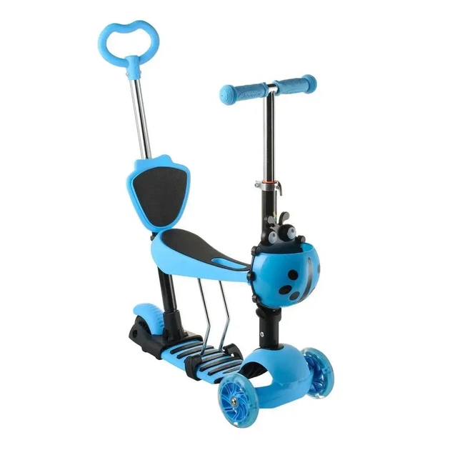 Детский самокат Best Scooter 5в1 Божья коровка Синий - Фото 8 Детский самокат Best Scooter 5в1 Божья коровка Синий - изображение 8