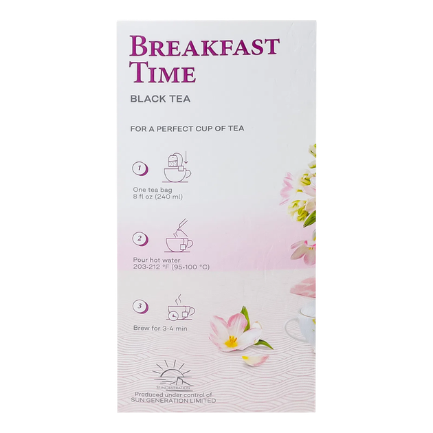 Пакетированный черный крепкий чай g'tea Breakfast Time 20 шт. в индивидуальных конвертиках - изображение 4
