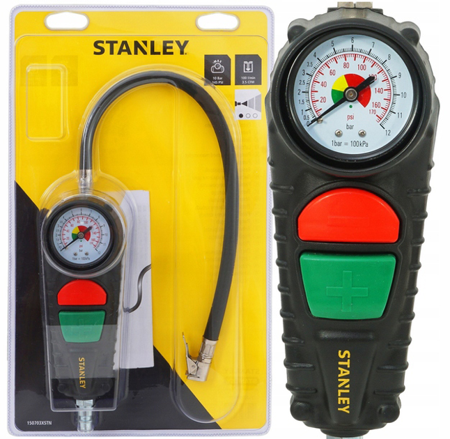 Pistolet do pompowania Stanley 10 bar z manometrem (150703XSTN) - obraz 10