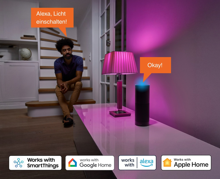 Inteligentna lampa LED OSRAM SMART+ WiFi B40 4.9W RGBW 470 Lm DIM E14 (4099854461330) - obraz 6