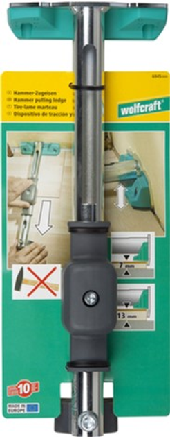 Струбцина Wolfcraft для укладання ламінату 170 x 80 x 410 мм (6945000) - зображення 5