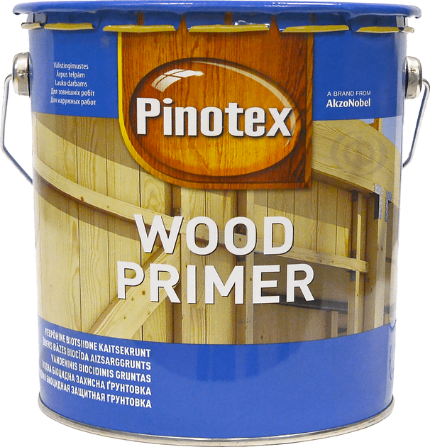 Водна ґрунтовка для дерева Pinotex Wood Primer BPR біоцидна 10 л Безбарвна (5359821) - зображення 1