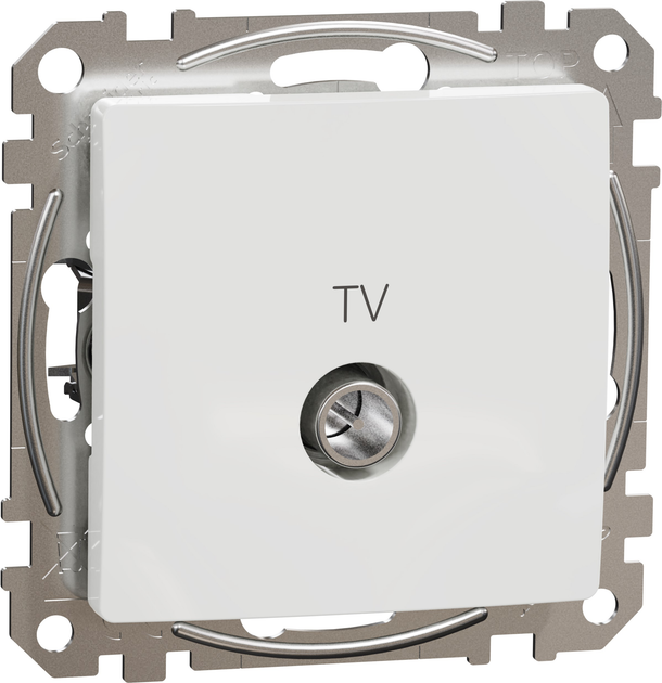 Gniazdo TV końcowe Schneider Electric 4dB Sedna Design Białe (SDD111471) - obraz 2