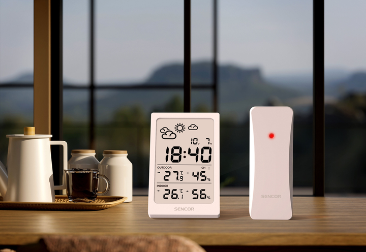 Stacja pogody Sencor SWS 2300 W Biała (SWS2300W) - obraz 4