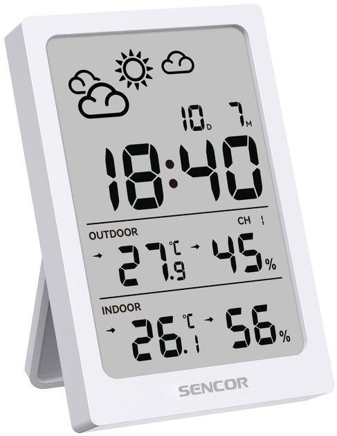 Stacja pogody Sencor SWS 2300 W Biała (SWS2300W) - obraz 3