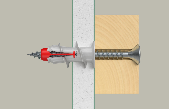 Дюбель Fischer DuoBlade S з шурупом для гіпсокартону 20 шт. 545678 (4048962323733) - зображення 4
