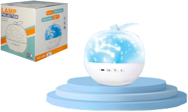 Lampka nocna z projektorem Swede z obrotowym ekranem, muzyka i swiatlem (5902496198726) - obraz 1