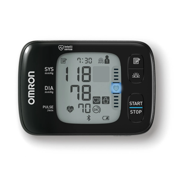 Тонометр автоматический на запястье OMRON RS7 Intelli IT, Bluetooth, память 2×100, OMRON Connect, 13,5-21,5 см - Фото 2 Тонометр автоматический на запястье OMRON RS7 Intelli IT, Bluetooth, память 2×100, OMRON Connect, 13,5-21,5 см - изображение 2