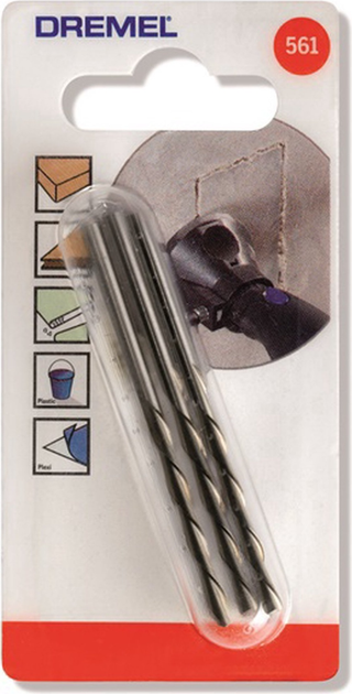 Zestaw frezów tnących Dremel 3.2 mm 3 szt. (26150561JA) - obraz 2