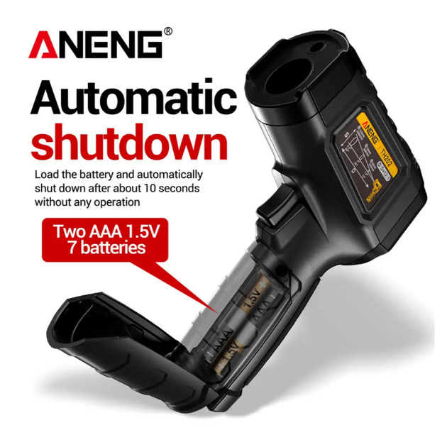 Инфракрасный термометр ANENG TH202, Black - изображение 5
