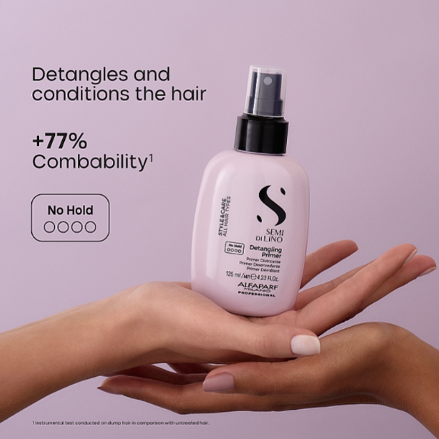Podkład do włosów Alfaparf Semi di Lino Style & Care do rozczesywania włosów, lekki chwyt, do wszystkich rodzajów włosów 125 ml (8022297141633) - obraz 4