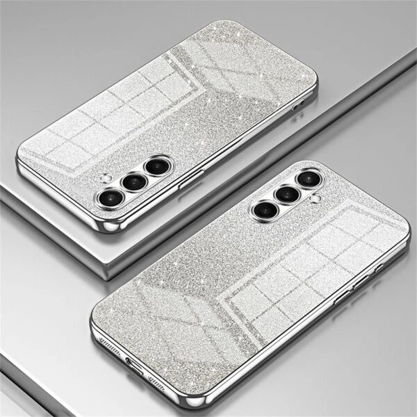Защитный чехол Deexe Sparkles Cover для Samsung Galaxy A57 (A576) - Silver - изображение 2