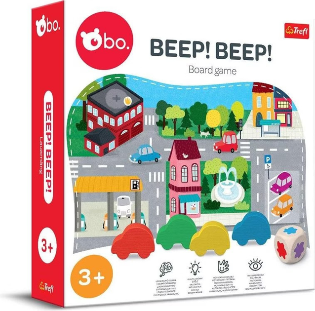 Настільна гра bo. Beep! Beep! (латвійська, литовська та фінська версії) 2344ML (4743199023448) - зображення 1