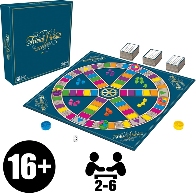 Gra planszowa Hasbro Trivial Pursuit Classic Edition (wersja fińska) C1940FIN (5010993425716) - obraz 4