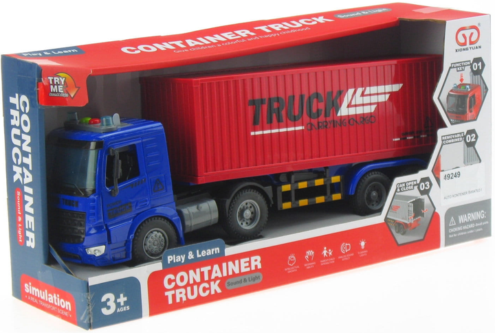 Вантажівка Swede зі світлом і звуком (5902496199761) - зображення 1