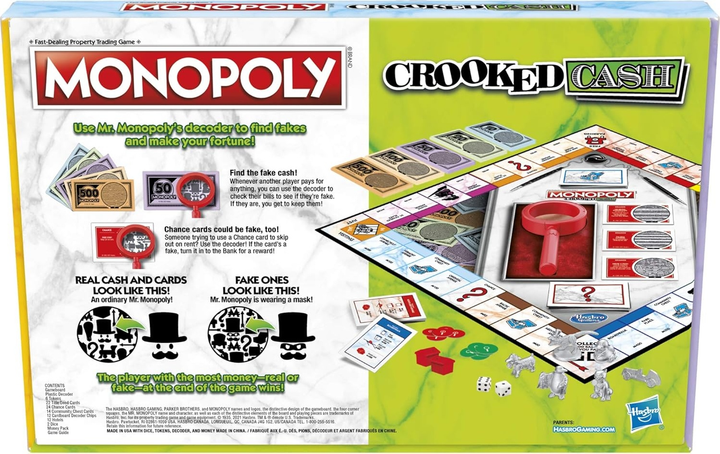 Настільна гра Hasbro Monopoly Crooked Cash (фінська версія) F2674FIN (5010993880430) - зображення 4