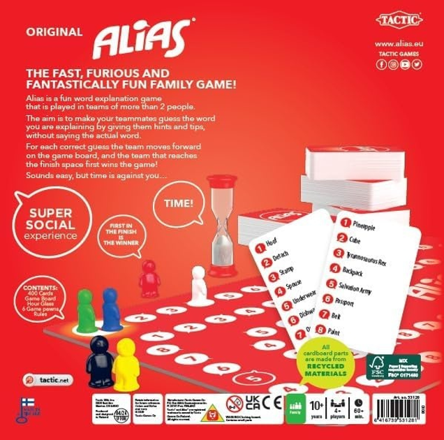 Gra planszowa Tactic Alias (wersja litewska) 53232 (6416739532325) - obraz 2