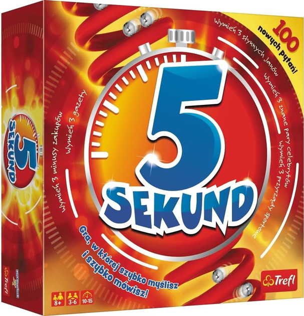 Gra planszowa Trefl 5 Seconds (wersja litewska) 1467 (5900511014679) - obraz 1