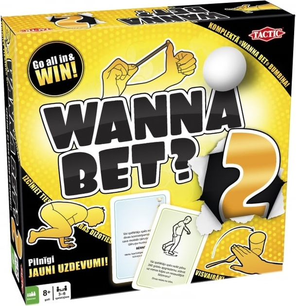 Настільна гра Tactic Wanna Bet? 2.0 (латвійська версія) 55730T (6416739557304) - зображення 1