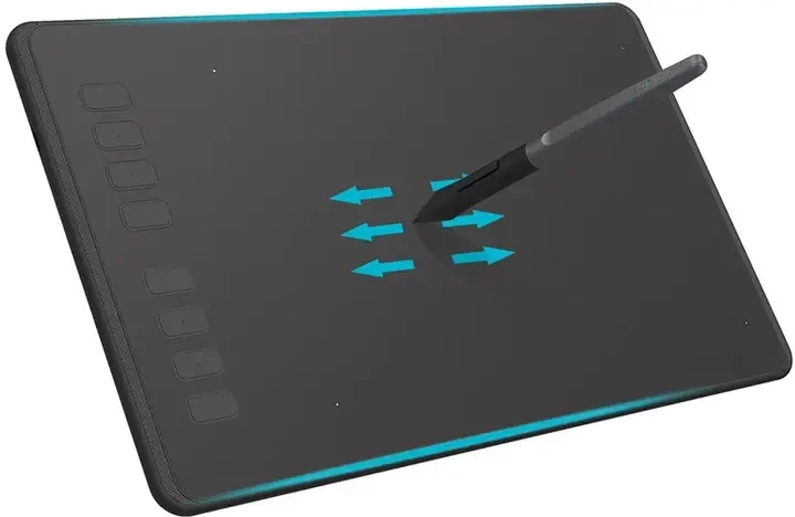Графічний планшет Huion Inspiroy H950P з пасивним пером 8192 рівні чутливості 8 клавіш 8 7x5 4 дюйма для професійної цифрової творчості дизайнерів художників та ілюстраторів тонкий легкий пристрій для малювання з роздільною здатністю 5080 LPI - Фото 3 Графічний планшет Huion Inspiroy H950P з пасивним пером 8192 рівні чутливості 8 клавіш 8 7x5 4 дюйма для професійної цифрової творчості дизайнерів художників та ілюстраторів тонкий легкий пристрій для малювання з роздільною здатністю 5080 LPI - зображення 3