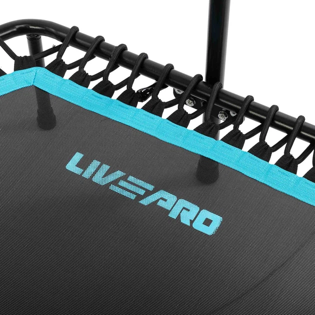 Фитнес батут для джампинга шестиугольный с ручкой d-1000 мм LiveUp LP8251 черный-синий - Фото 8 Фитнес батут для джампинга шестиугольный с ручкой d-1000 мм LiveUp LP8251 черный-синий - изображение 8