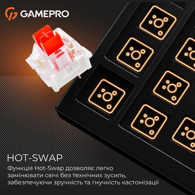 Клавіатура дротова GamePro Genesis Metallic MK110B Outemu Red