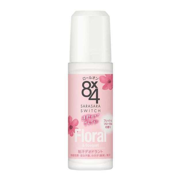 KAO Biore 8x4 Deodorant Roll-On роликовий дезодорант-антиперспірант (квітковий аромат), 45 мл - Фото 1 KAO Biore 8x4 Deodorant Roll-On роликовий дезодорант-антиперспірант (квітковий аромат), 45 мл - зображення 1
