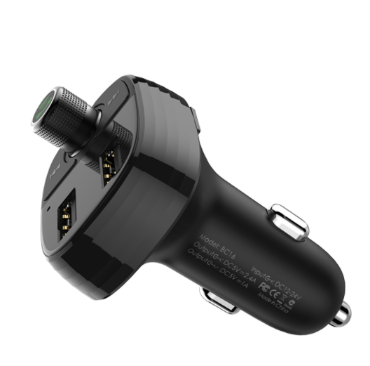 Автомобильный FM-Трансмиттер с зарядкой в машину Bluetooth BOROFONE BC16 |2USB 3.4A| Черный - изображение 11