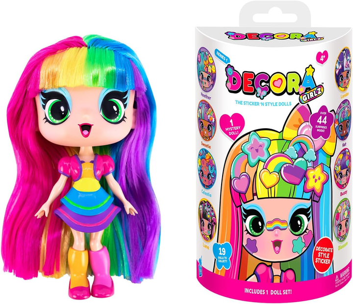 Лялька Decora Girlz 5" Doll, 8 Surprises, Fun Fashions & Stickers - Фото 3 Лялька Decora Girlz 5" Doll, 8 Surprises, Fun Fashions & Stickers - зображення 3