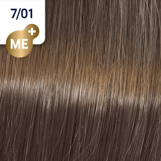 Фарба для волосся Wella Koleston ME+ 7/01 Середній блондин натуральний попелястий 60 мл - зображення 3