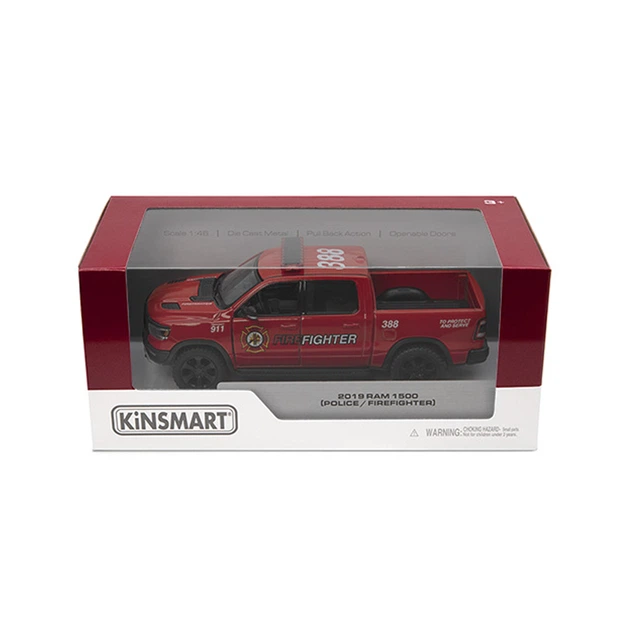 Металевий інерційний пікап Dodge Ram Police/Firefighter 5", відкриваються двері - Фото 2 Металевий інерційний пікап Dodge Ram Police/Firefighter 5", відкриваються двері - зображення 2