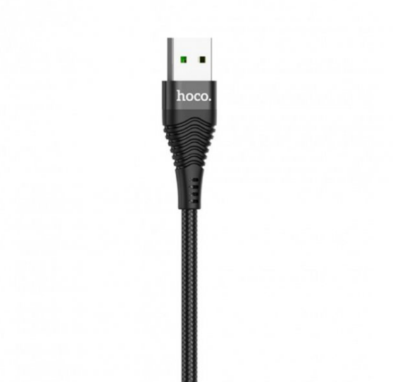 Кабель для зарядки телефона USB Type-C Android Flash Hoco U53 |120см, 5A| Чорний - зображення 3