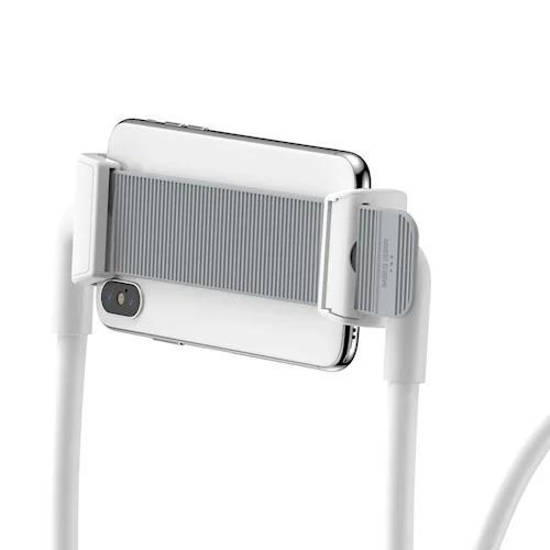 Универсальная подставка для планшета и телефона BASEUS New Neck-Mounted Lazy Bracket Белый SUJG-ALR02 - Фото 7 Универсальная подставка для планшета и телефона BASEUS New Neck-Mounted Lazy Bracket Белый SUJG-ALR02 - изображение 7