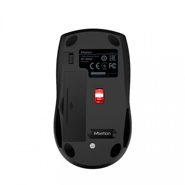 Мишка бездротова оптична MEETION 2.4G MT-R560 Чорний - Фото 10 Мишка бездротова оптична MEETION 2.4G MT-R560 Чорний - зображення 10