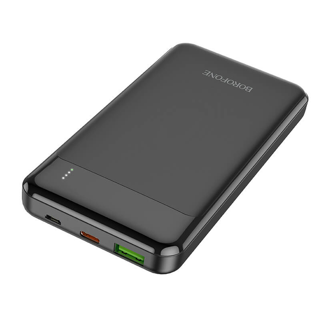 Павербанк повербанк 10000mAh із швидкою зарядкою BOROFONE BJ19 |PD20W+QC3.0 22.5W| Чорний - зображення 3