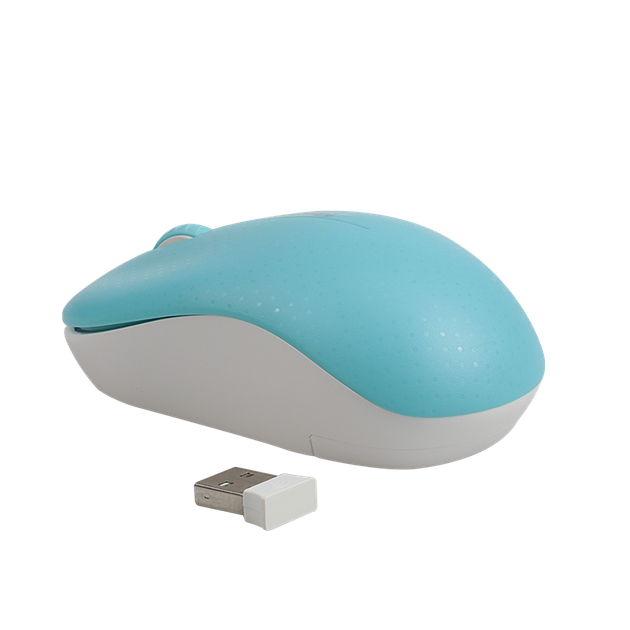 Мишка бездротова оптична MEETION 2.4G MT-R545 Блакитний - зображення 5