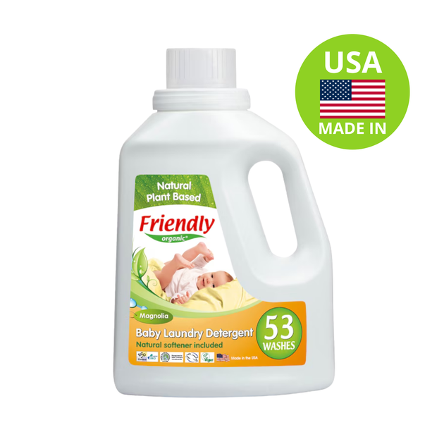 Органический жидкий стиральный порошок-концентрат Friendly Organic магнолия 1,57 литров (53 стирки) - изображение 6