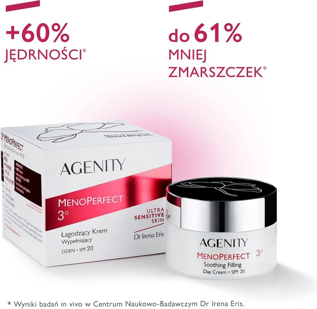 Krem do twarzy Dr. Irena Eris Agenity Menoperfect 3° Spf 20 łagodzący wypełniający 50 ml (5900717577411) - obraz 2