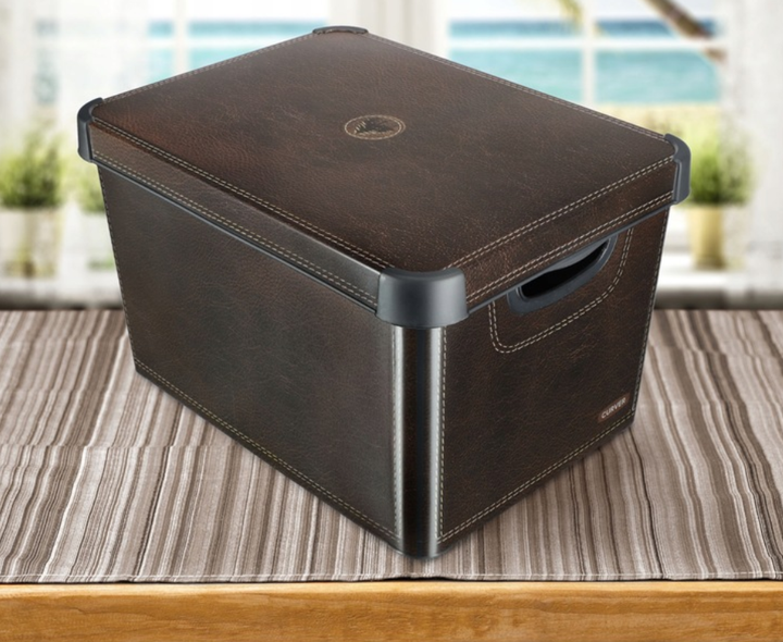 Ящик Curver 188164 декоративний Шкіра L (3253924711584) - зображення 4