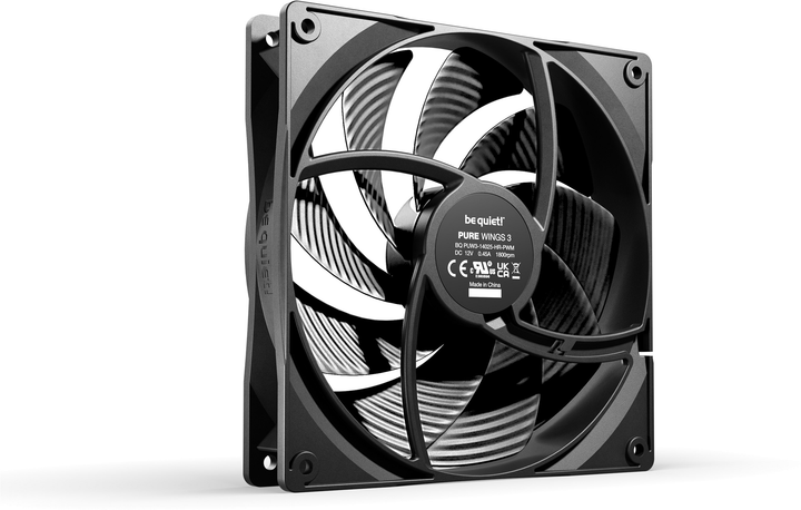 Набір вентиляторів be quiet! Pure Wings 3 140mm PWM High-Speed Triple Pack Black (BL138) - зображення 2
