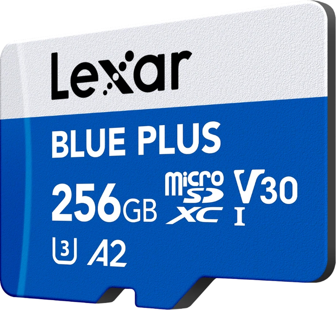 Karta pamięci Lexar Blue Plus microSDXC 256GB UHS-I U3 V30 (LMSBLPL256G-BNANG) - obraz 3