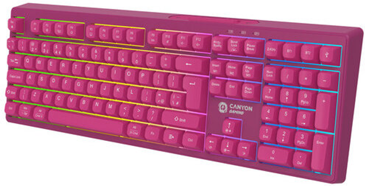 Klawiatura bezprzewodowa Canyon Fortnax GKW-2 Pink (CND-SKBW2) - obraz 4